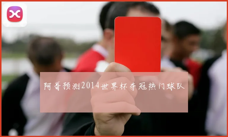 阿哥预测2014世界杯夺冠热门球队